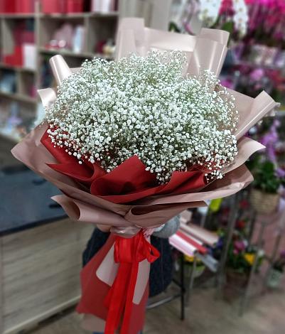 Букет цветов из: Гипсофила в Дубовке Ставропольского края