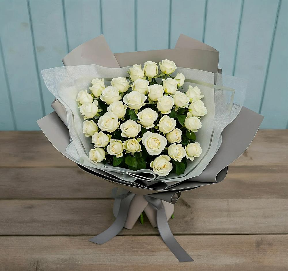 Букет Белоснежная нежность в Дубовке Ставропольского края