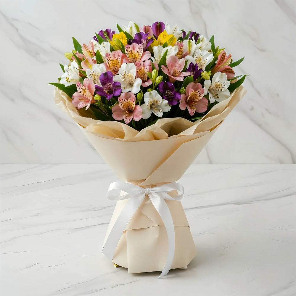 Букет цветов из: Альстромерии в Дубовке Ставропольского края