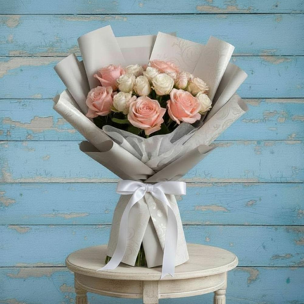 Букет цветов из: Розы в Дубовке Ставропольского края
