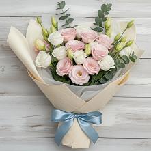 Букет цветов из:  Лизиантусы в Дубовке Ставропольского края