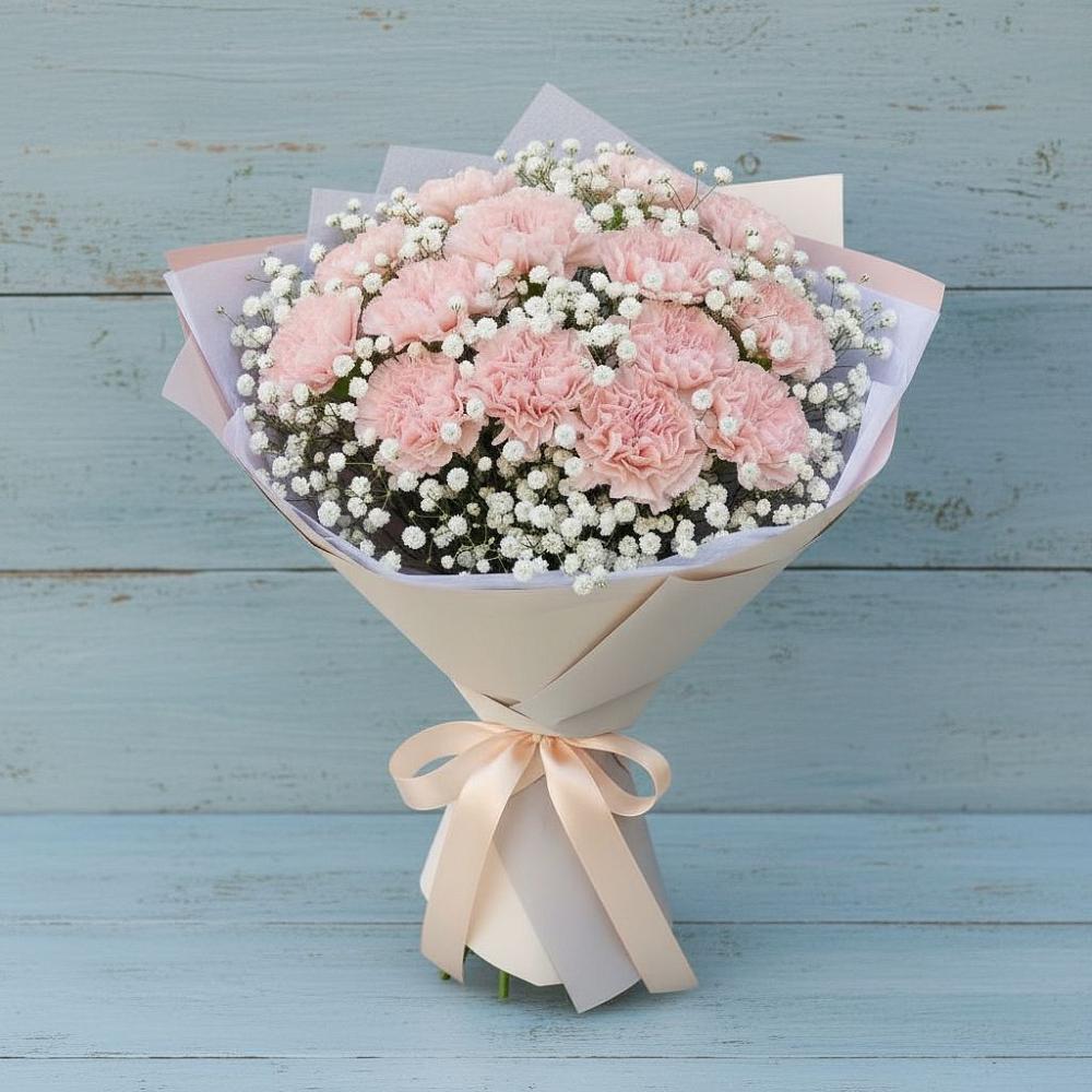 Букет цветов из: Гвоздики в Дубовке Ставропольского края