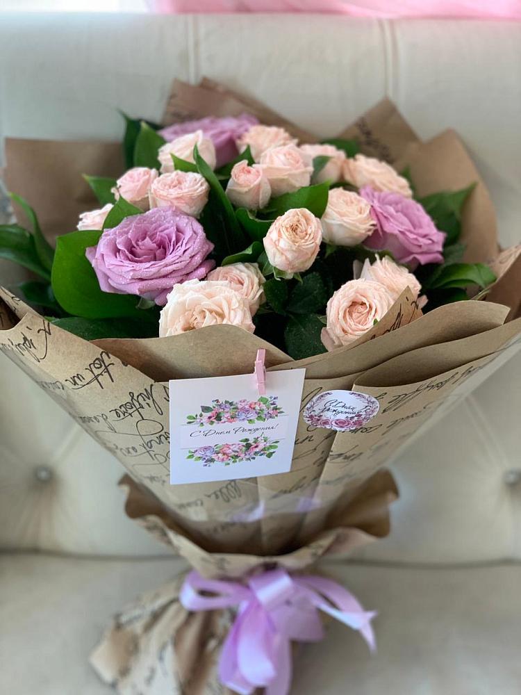 Букет цветов из: Розы в Дубовке Ставропольского края