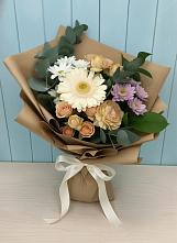 Букет цветов из:  Герберы и Хризантемы в Дубовке Ставропольского края