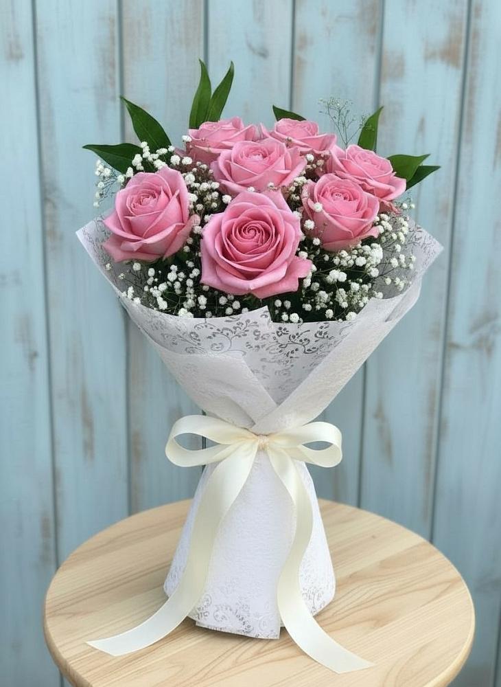 Букет цветов из: Розы в Дубовке Ставропольского края