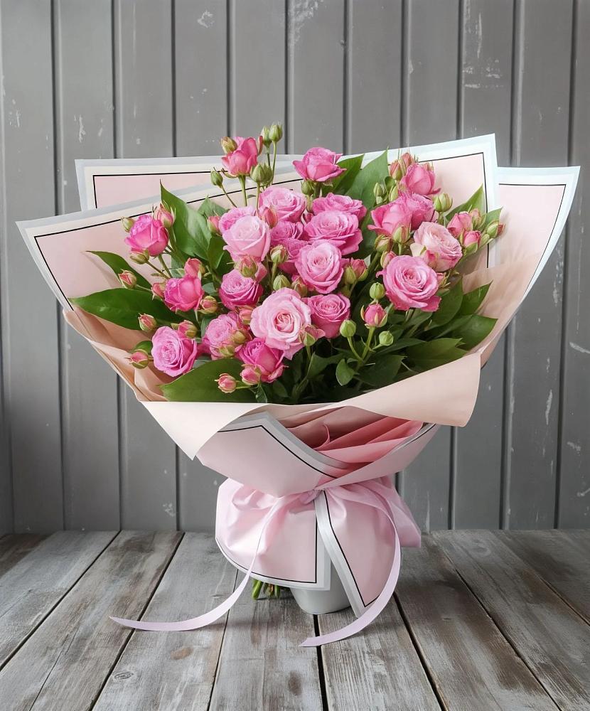 Букет Розовый кустик в Дубовке Ставропольского края