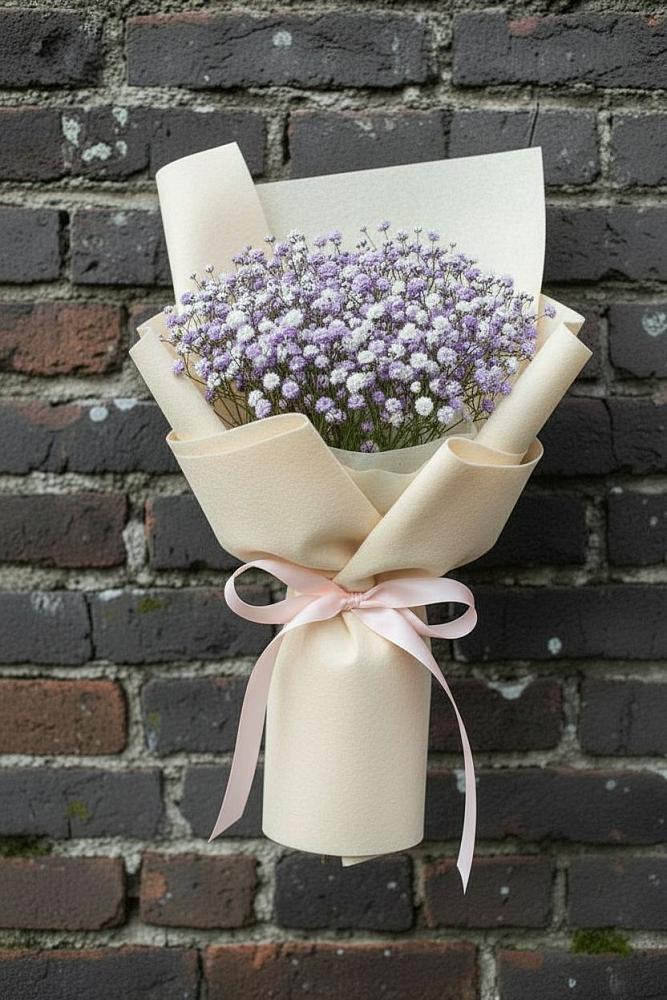 Букет цветов из: Гипсофила в Дубовке Ставропольского края