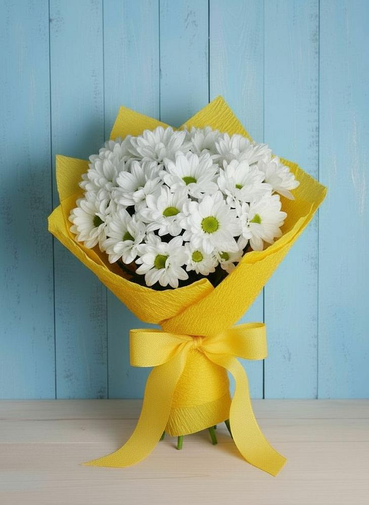 Букет цветов из: Хризантемы в Дубовке Ставропольского края