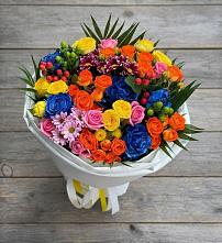Букет цветов из:  Розы и Хризантемы в Дубовке Ставропольского края