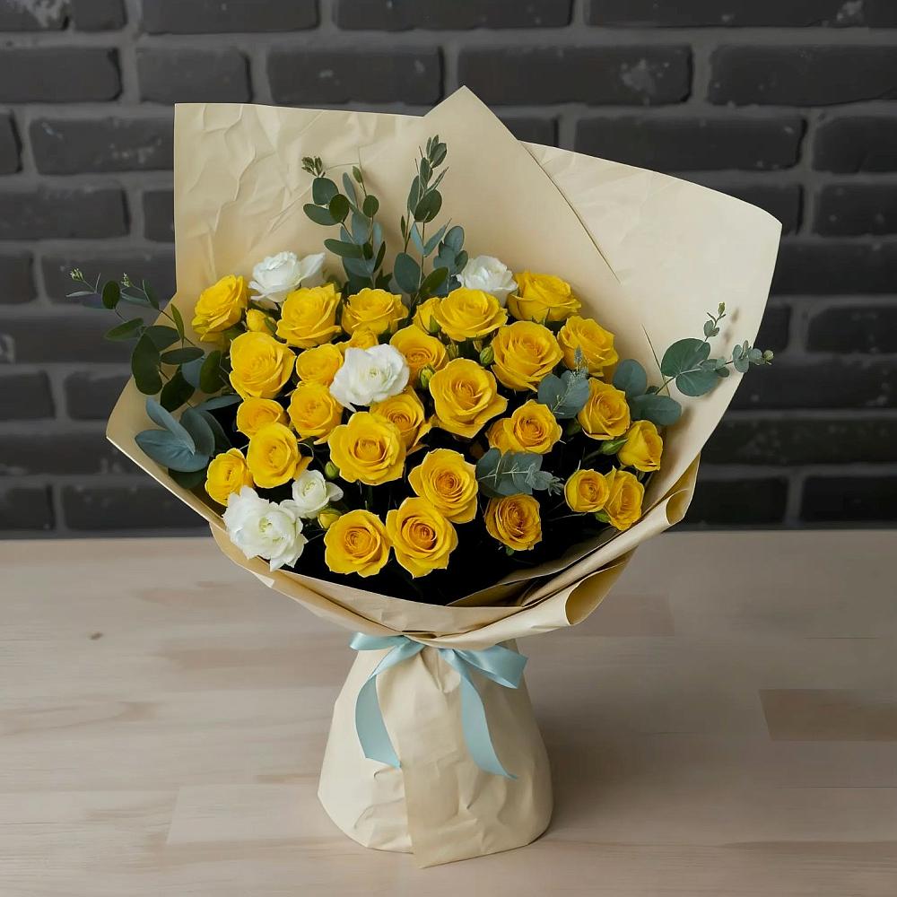 Букет цветов из: Розы в Дубовке Ставропольского края