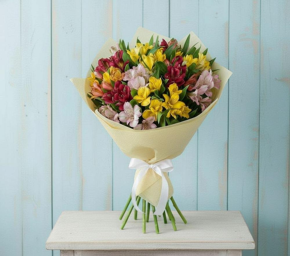 Букет цветов из: Альстромерии в Дубовке Ставропольского края