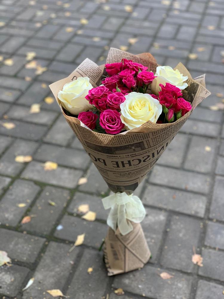 Букет цветов из: Розы в Дубовке Ставропольского края