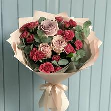 Букет цветов из:  Гвоздики и Розы в Дубовке Ставропольского края