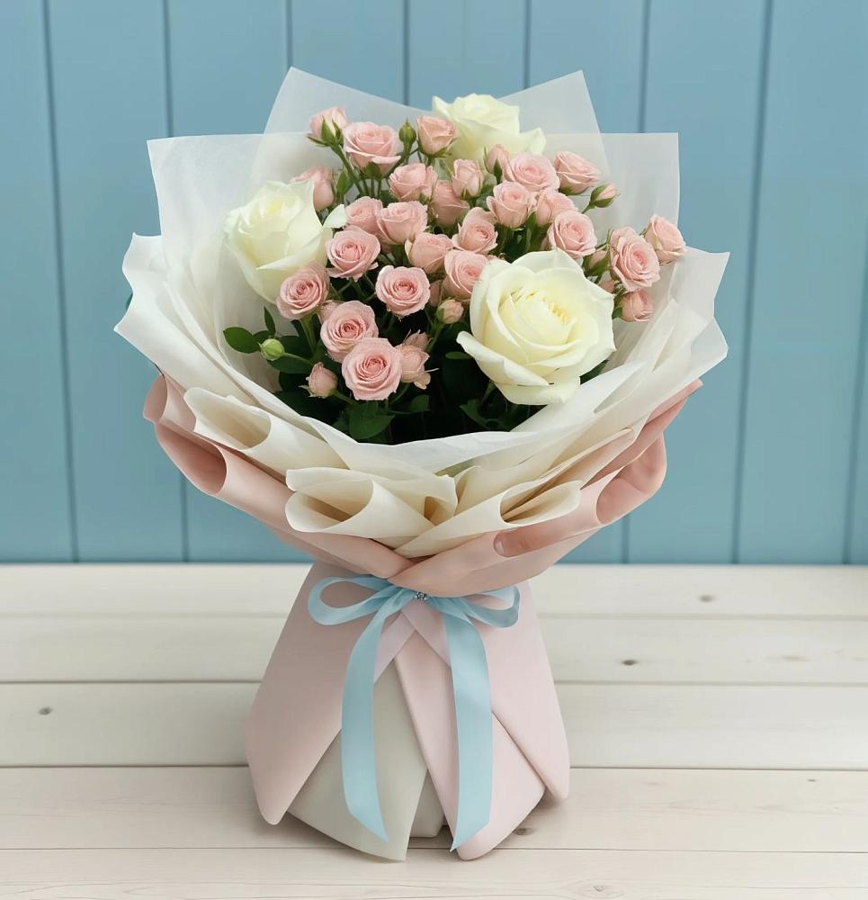 Букет цветов из: Розы в Дубовке Ставропольского края